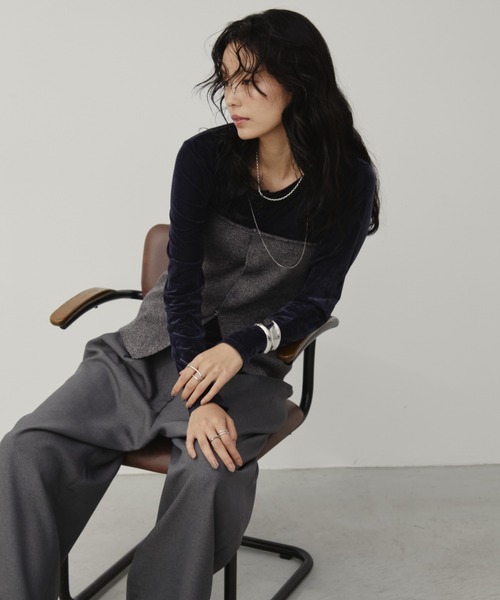 Aunt Marie's（アントマリーズ）の「ホックリブニットビスチェ