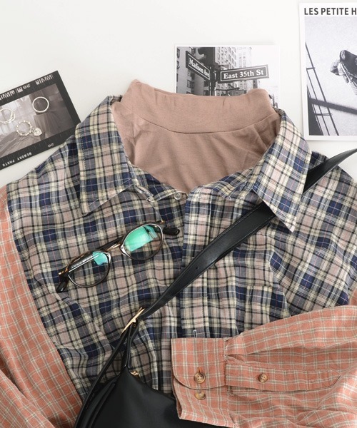 TONE SELECT GOODS(トーンセレクトグッズ)の「【resonance】タートルネック つけ襟/フェイクシャツ【13色展開】(付け襟・レディース・ネイビー/ブラウン/ブラック/ホワイト/ライトグレー/ブルーグレー/ライトブラウン/ヘザーグレー/マルーン/スモークピンク/ライトベージュ/グレイッシュベージュ/ダークベージュ・FREE)」の16枚目の写真