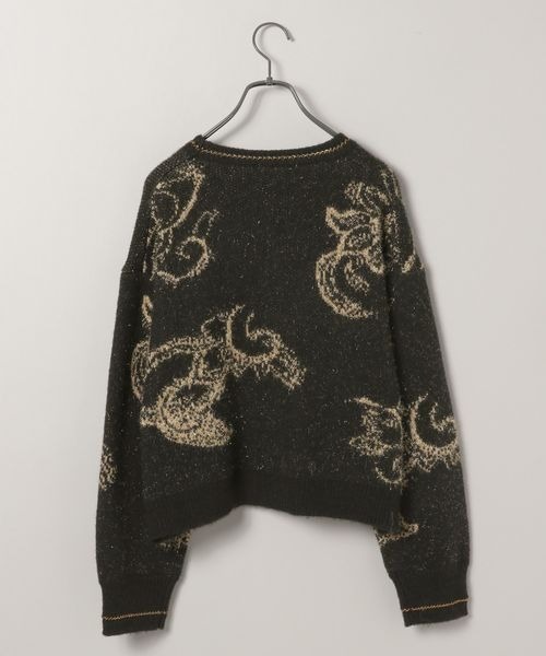 JEANASIS（ジーナシス）の「Paisleyラメキモウプルオーバー/210075（ニット/セーター・レディース・ホワイト系その他/レッド系その他/グレー系その他/ブラック系その他・FREE）」の5枚目の写真