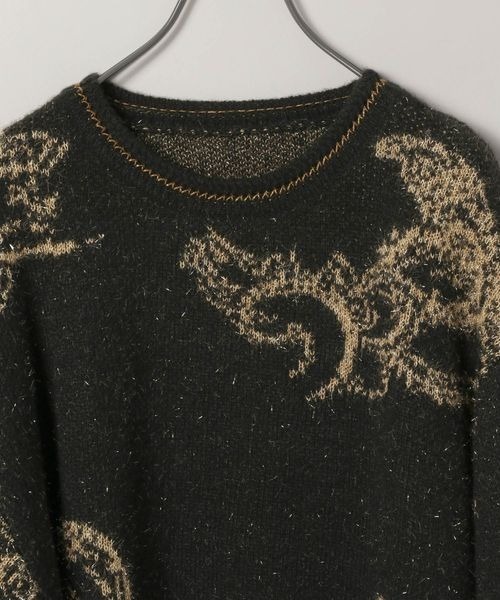JEANASIS（ジーナシス）の「Paisleyラメキモウプルオーバー/210075（ニット/セーター・レディース・ホワイト系その他/レッド系その他/グレー系その他/ブラック系その他・FREE）」の6枚目の写真