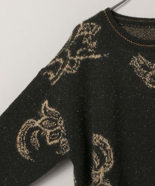 JEANASIS（ジーナシス）の「Paisleyラメキモウプルオーバー/210075（ニット/セーター・レディース・ホワイト系その他/レッド系その他/グレー系その他/ブラック系その他・FREE）」の7枚目の写真
