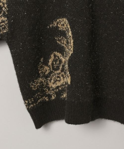 JEANASIS（ジーナシス）の「Paisleyラメキモウプルオーバー/210075（ニット/セーター・レディース・ホワイト系その他/レッド系その他/グレー系その他/ブラック系その他・FREE）」の9枚目の写真