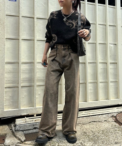 JEANASIS（ジーナシス）の「Paisleyラメキモウプルオーバー/210075（ニット/セーター・レディース・ホワイト系その他/レッド系その他/グレー系その他/ブラック系その他・FREE）」の17枚目の写真