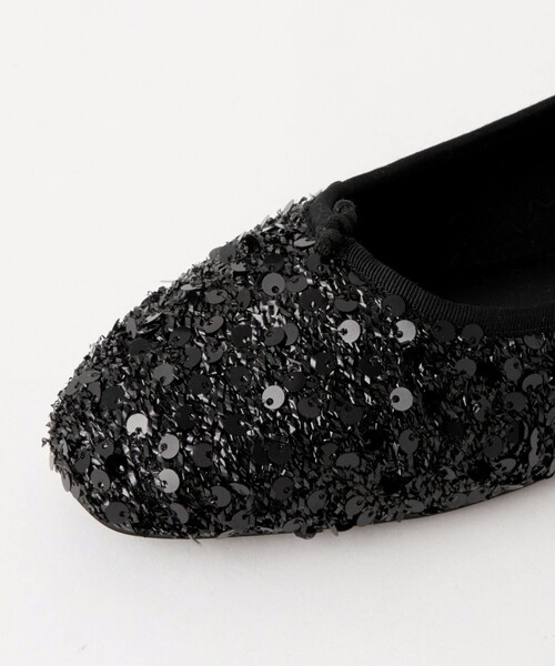 green label relaxing（グリーンレーベルリラクシング）の「スパンコール ストラップ バレエシューズ / フラットシューズ（バレエシューズ・レディース・ブラック/シルバー・23cm/25cm/22.5cm/24.5cm/23.5cm/24cm/25.5cm）」の14枚目の写真