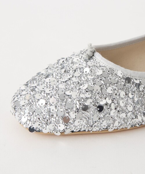 green label relaxing（グリーンレーベルリラクシング）の「スパンコール ストラップ バレエシューズ / フラットシューズ（バレエシューズ・レディース・ブラック/シルバー・23cm/25cm/22.5cm/24.5cm/23.5cm/24cm/25.5cm）」の17枚目の写真