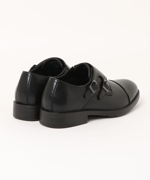 ON&OFF（オンアンドオフ）の「【ON&OFF】＜モンクストラップ＞幅広 4E 防水 ビジネスシューズ【24.5cm～28.0cm】（ドレスシューズ・メンズ・ブラック・24.5cm/25.0cm/25.5cm/26.0cm/26.5cm/27.0cm/27.5cm/28.0cm）」の2枚目の写真