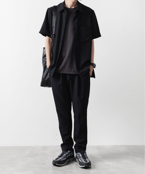 ATTACHMENT 22AW WO/PE インターロック イージートラウザーズ ATTACHMENT(アタッチメント) - WO/PE STRETCH GABARDINE TAPERED