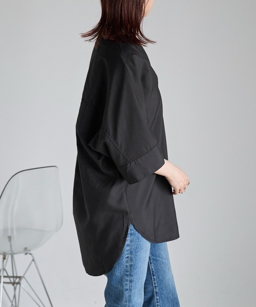 Fizz（フィズ）の「【Fizz/フィズ】　スキッパーブラウス（シャツ/ブラウス・レディース・ホワイト/ブラック・FREE）」の6枚目の写真