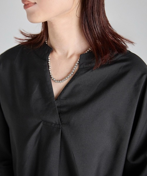 Fizz（フィズ）の「【Fizz/フィズ】　スキッパーブラウス（シャツ/ブラウス・レディース・ホワイト/ブラック・FREE）」の10枚目の写真