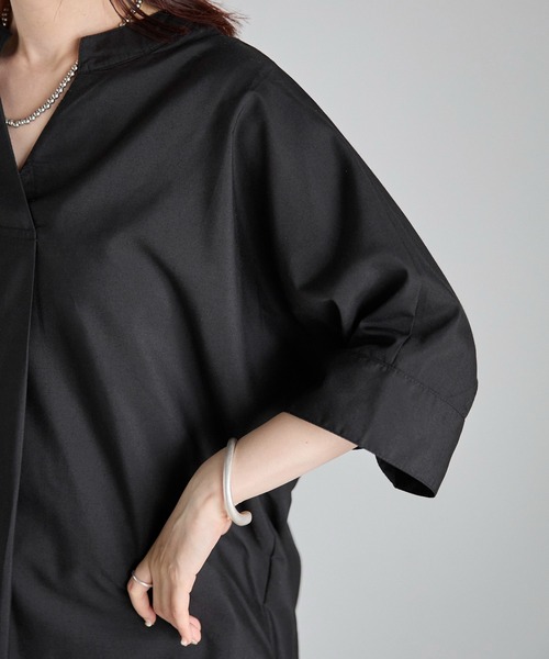 Fizz（フィズ）の「【Fizz/フィズ】　スキッパーブラウス（シャツ/ブラウス・レディース・ホワイト/ブラック・FREE）」の13枚目の写真