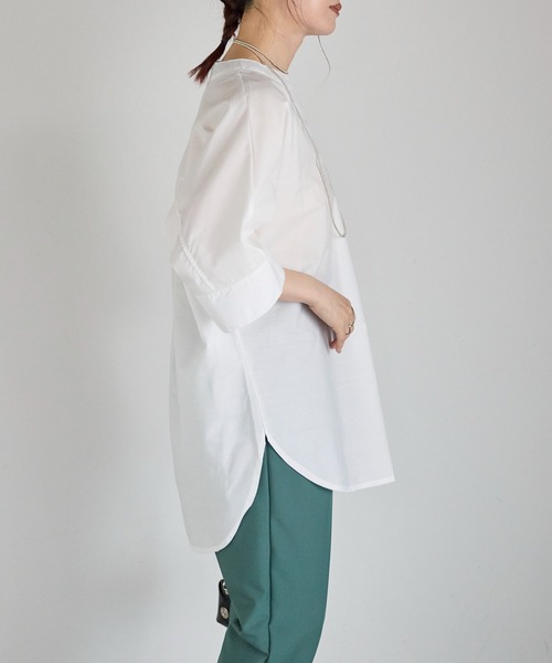 Fizz（フィズ）の「【Fizz/フィズ】　スキッパーブラウス（シャツ/ブラウス・レディース・ホワイト/ブラック・FREE）」の18枚目の写真