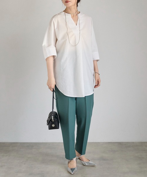 Fizz（フィズ）の「【Fizz/フィズ】　スキッパーブラウス（シャツ/ブラウス・レディース・ホワイト/ブラック・FREE）」の20枚目の写真