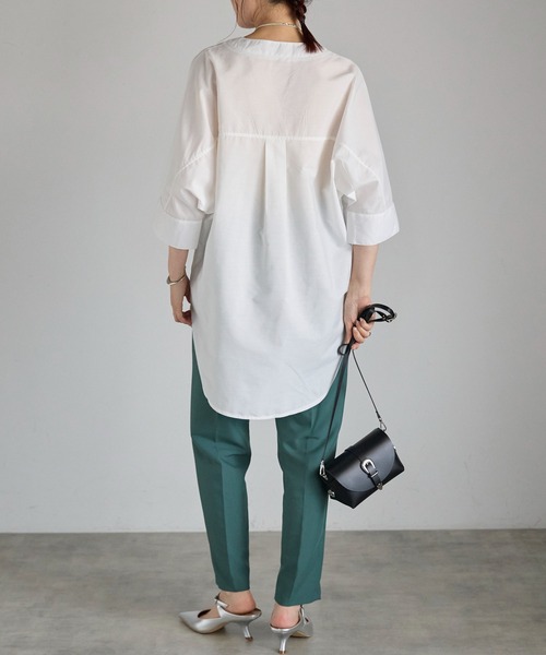 Fizz（フィズ）の「【Fizz/フィズ】　スキッパーブラウス（シャツ/ブラウス・レディース・ホワイト/ブラック・FREE）」の22枚目の写真