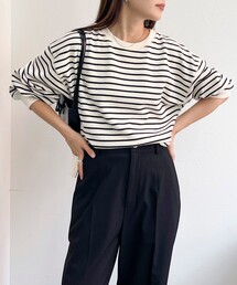 fredy emue | リップルボーダープルオーバー(Tシャツ/カットソー)