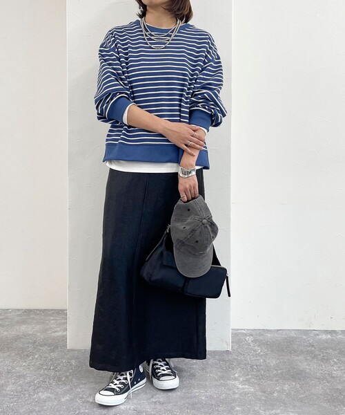 fredy emue(フレディエミュ)の「リップルボーダープルオーバー(Tシャツ/カットソー・レディース・ホワイト系その他/ブルー系その他/ベージュ系その他/ブラック系その他・38)」の19枚目の写真