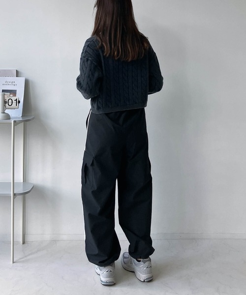 AS KNOW AS plus(アズノゥアズプラス)の「◇ダブルジップ ワンポイント胸刺繍 ストーンウォッシュカーディガン(カーディガン/ボレロ・レディース・レッド/ブラック/ネイビー・FREE)」の18枚目の写真