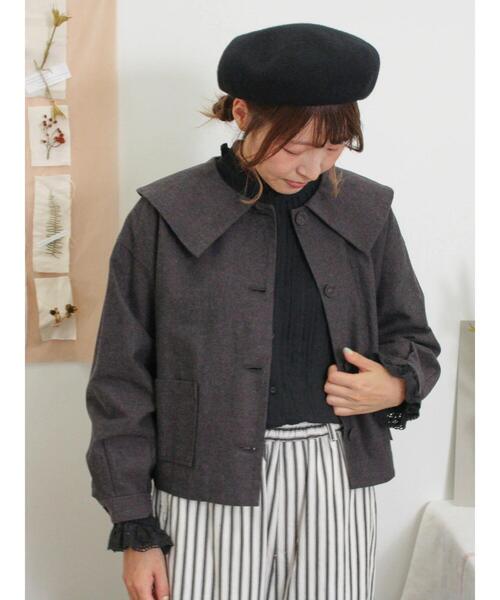 Samansa Mos2（サマンサ モスモス）の「綿麻ショートジャケット（ノー