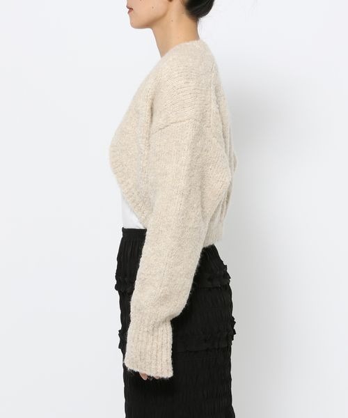 LOWRYS FARM（ローリーズファーム）の「ショートボレロＬＳ　149252（カーディガン/ボレロ・レディース・グレー/ベージュ・FREE）」の4枚目の写真