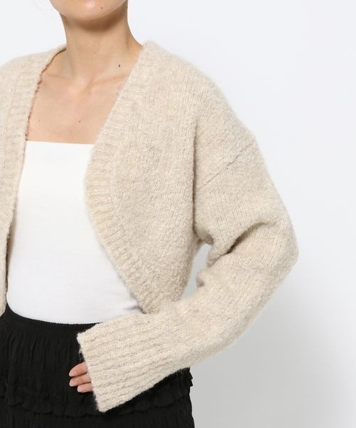 LOWRYS FARM（ローリーズファーム）の「ショートボレロＬＳ　149252（カーディガン/ボレロ・レディース・グレー/ベージュ・FREE）」の7枚目の写真