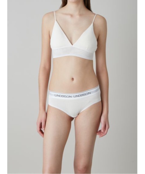 UNDERSON UNDERSON(アンダーソン アンダーソン)の「ファッションバッククロスブラ(ブラジャー・レディース・ナチュラル/ブラック・0/1/2)」の4枚目の写真