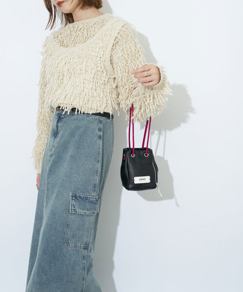 GRAIN（グレイン）の「【GRAIN/グレイン】2wayボックスミニショルダー #Parakeet（トートバッグ・レディース・ブロンズ/レッド/シルバー系その他3/シルバー/ブラック・FREE）」の6枚目の写真