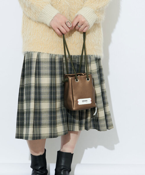 GRAIN（グレイン）の「【GRAIN/グレイン】2wayボックスミニショルダー #Parakeet（トートバッグ・レディース・ブロンズ/レッド/シルバー系その他3/シルバー/ブラック・FREE）」の15枚目の写真