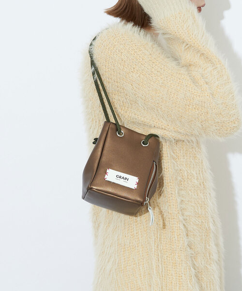 GRAIN（グレイン）の「【GRAIN/グレイン】2wayボックスミニショルダー #Parakeet（トートバッグ・レディース・ブロンズ/レッド/シルバー系その他3/シルバー/ブラック・FREE）」の16枚目の写真