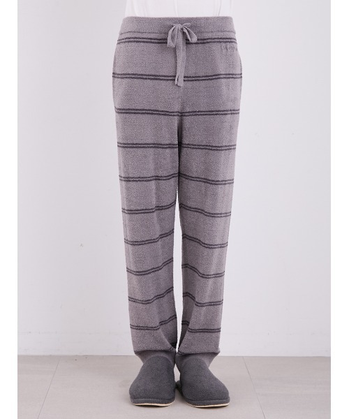 【セール】【HOMME】ホットスムーズィーボーダーロングパンツ（ルームウェア/パジャマ）｜gelato pique（ジェラートピケ）