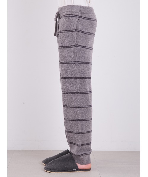 【セール】【HOMME】ホットスムーズィーボーダーロングパンツ（ルームウェア/パジャマ）｜gelato pique（ジェラートピケ）