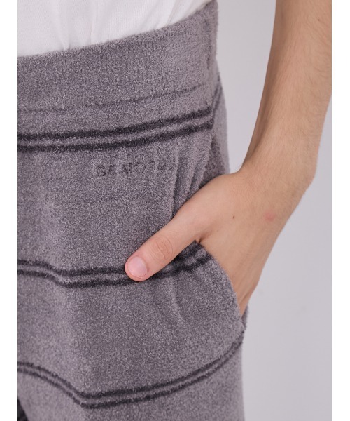 【セール】【HOMME】ホットスムーズィーボーダーロングパンツ（ルームウェア/パジャマ）｜gelato pique（ジェラートピケ）