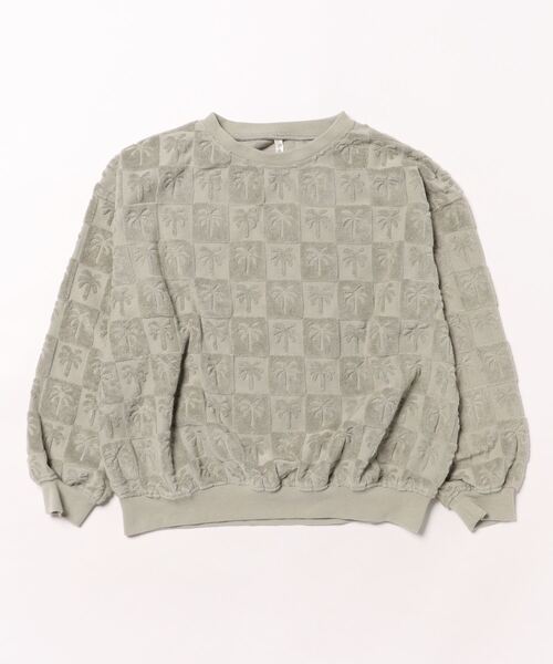 【セール】【Bs】【it】【Rylee＋Cru】SWEATSHIRT || PALM CHECK（その他ベビー用品）｜Rylee + Cru（ライリーアンドクルー）