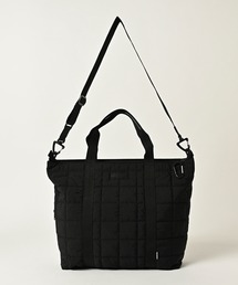 【ADAMPATEK/アダムパテック】square quilt shoulder tote bag / スクエアキルトビッグショルダートートバッグ