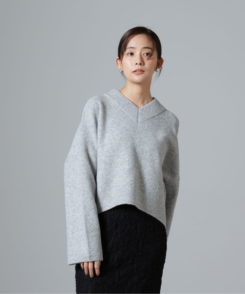 予約人気！！★ナノユニバース 2016AW ニュアンスニット セール】ワッフルラグランニット（ニット/セーター）｜NANO universe