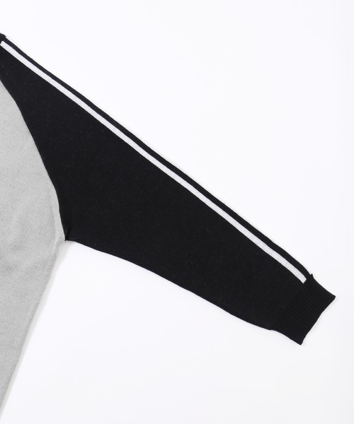 WC（ダブル シー）の「2ラインジャガードラグランビッグニット（ニット/セーター・レディース・ブラック/ピンク・FREE）」の18枚目の写真