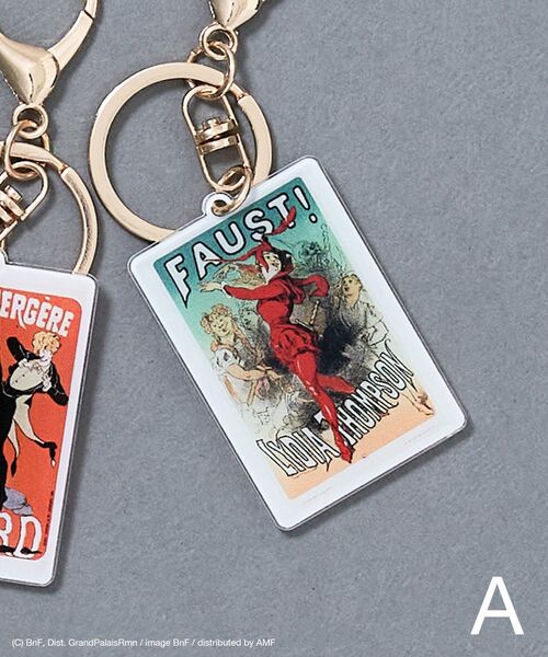 CRAFT STANDARD BOUTIQUE（クラフトスタンダードブティック）の「アートコラボ【ジュール・シェレ】キーホルダー（キーケース/キーアクセサリー・レディース・B/A/C・FREE）」の2枚目の写真