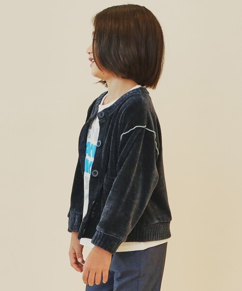 THE SHOP TK （ザ ショップ ティーケー ）の「◆【100－160/親子リンク】カットモールカーディガン/洗濯機OK（カーディガン/ボレロ・キッズ・アイボリー/グリーン/ネイビー・14/13/12/11/10/16/15 ）」の16枚目の写真