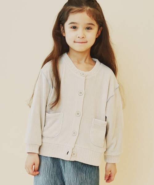 THE SHOP TK （ザ ショップ ティーケー ）の「◆【100－160/親子リンク】カットモールカーディガン/洗濯機OK（カーディガン/ボレロ・キッズ・アイボリー/グリーン/ネイビー・14/13/12/11/10/16/15 ）」の20枚目の写真