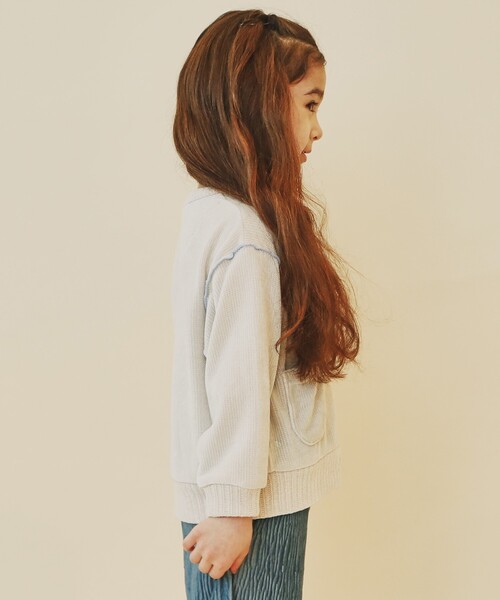 THE SHOP TK （ザ ショップ ティーケー ）の「◆【100－160/親子リンク】カットモールカーディガン/洗濯機OK（カーディガン/ボレロ・キッズ・アイボリー/グリーン/ネイビー・14/13/12/11/10/16/15 ）」の21枚目の写真