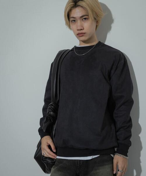 SENSE OF PLACE by URBAN RESEARCH（センスオブプレイスバイアーバンリサーチ）の「フェイクスエードクルーネックスウェット（スウェット・メンズ・ライトベージュ/ブラウン/ダークブラウン/チャコールグレー・MEDIUM/LARGE）」の12枚目の写真