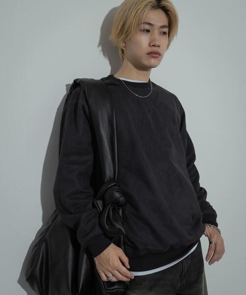 SENSE OF PLACE by URBAN RESEARCH（センスオブプレイスバイアーバンリサーチ）の「フェイクスエードクルーネックスウェット（スウェット・メンズ・ライトベージュ/ブラウン/ダークブラウン/チャコールグレー・MEDIUM/LARGE）」の13枚目の写真