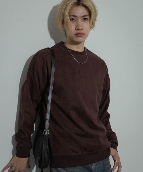 SENSE OF PLACE by URBAN RESEARCH（センスオブプレイスバイアーバンリサーチ）の「フェイクスエードクルーネックスウェット（スウェット・メンズ・ライトベージュ/ブラウン/ダークブラウン/チャコールグレー・MEDIUM/LARGE）」の22枚目の写真