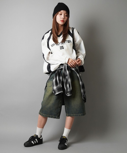 SPINNS(スピンズ)の「ナイロンナップサック/軽量×大容量/フェス・アウトドアにも◎(バックパック/リュック・メンズ・オフホワイト/ブラック・ONESIZE)」の11枚目の写真