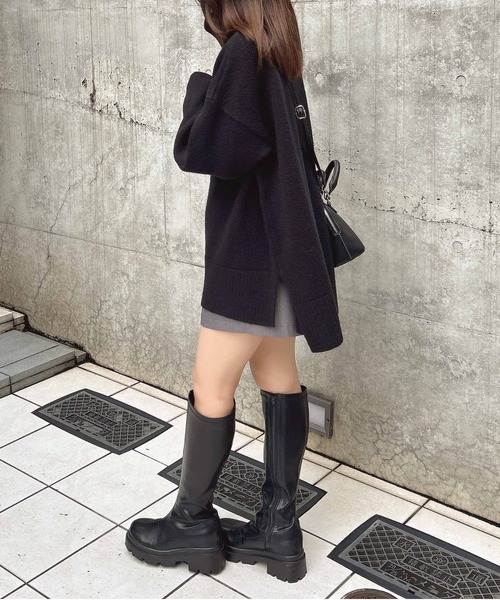 INGNI(イング)の「もちもちオフタートルニット(ニット/セーター・レディース・ベージュ/オフホワイト/グレー/ブルー/ブラック・M)」の6枚目の写真
