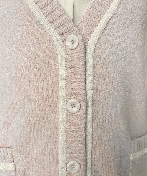 F i.n.t（フィント）の「ラメモールライン腰丈ニットカーディガン/fint（カーディガン/ボレロ・レディース・ブルーグレー/アイボリー/ライトピンク・FREE）」の15枚目の写真