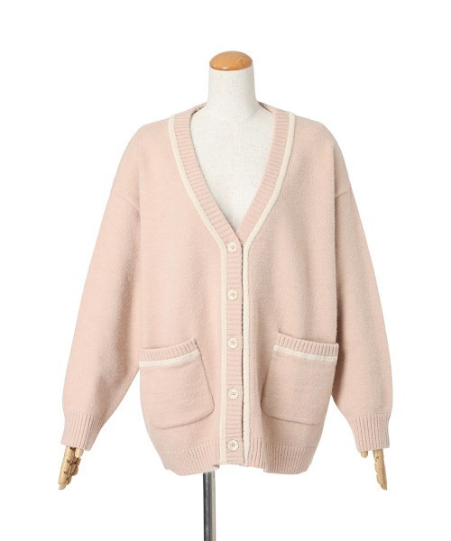 F i.n.t（フィント）の「ラメモールライン腰丈ニットカーディガン/fint（カーディガン/ボレロ・レディース・ブルーグレー/アイボリー/ライトピンク・FREE）」の14枚目の写真