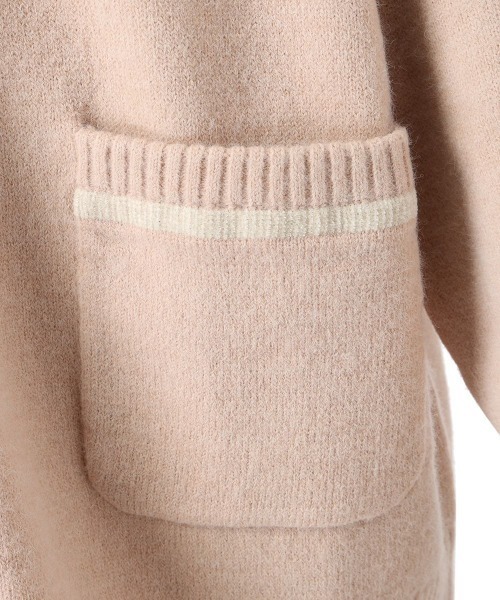 F i.n.t（フィント）の「ラメモールライン腰丈ニットカーディガン/fint（カーディガン/ボレロ・レディース・ブルーグレー/アイボリー/ライトピンク・FREE）」の8枚目の写真