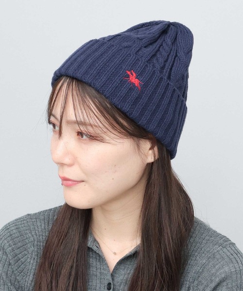 未使用級꧁グッチ꧂ウールニット ビーニー ミケーレ昆虫 刺繍 帽子 ネイビーM 未使用級꧁グッチ꧂ウールニット ビーニー ミケーレ昆虫 刺繍