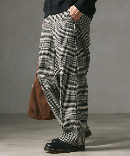 JOURNAL STANDARD relume(ジャーナルスタンダード レリューム)の「カラーネップ ツイード ワイドスラックス(スラックス・メンズ・ベージュ/グレー・MEDIUM/LARGE)」の22枚目の写真