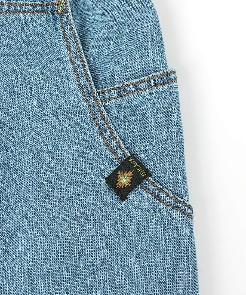 チチカカ（チチカカ）の「デニム切替テーパードパンツ（デニムパンツ・レディース・インディゴブルー/ネイビー/ブルー・FREE）」の22枚目の写真