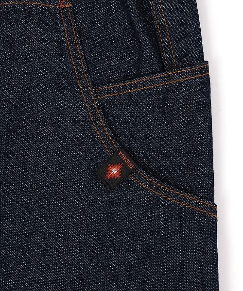 チチカカ（チチカカ）の「デニム切替テーパードパンツ（デニムパンツ・レディース・インディゴブルー/ネイビー/ブルー・FREE）」の21枚目の写真